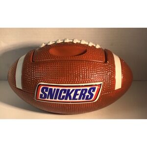 Snickers NFL/College Football Candy and Cookie Ceramic Jar Decor for Man Cave VG